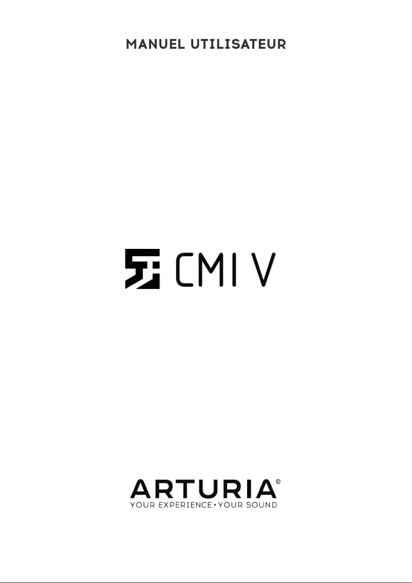 Página 1 del manual Manual de usuario Arturia CMIi V