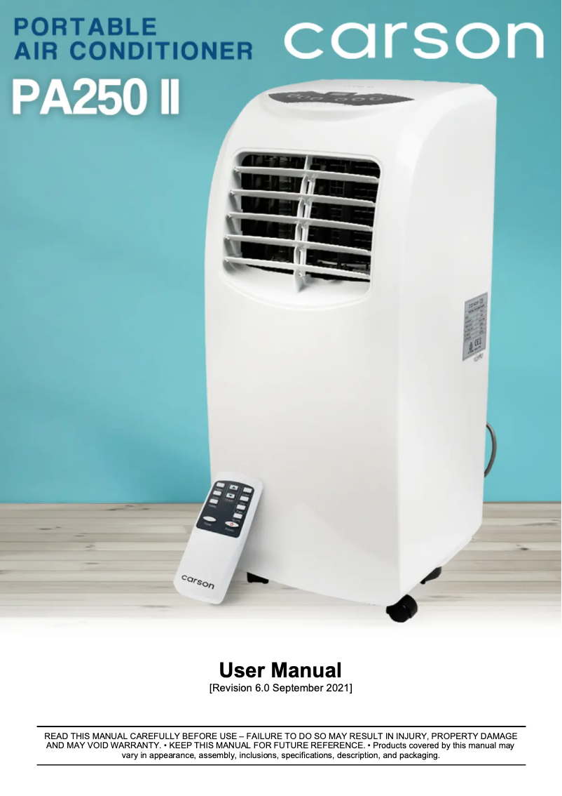 Página 1 del manual Manual de usuario Carson PA250 II