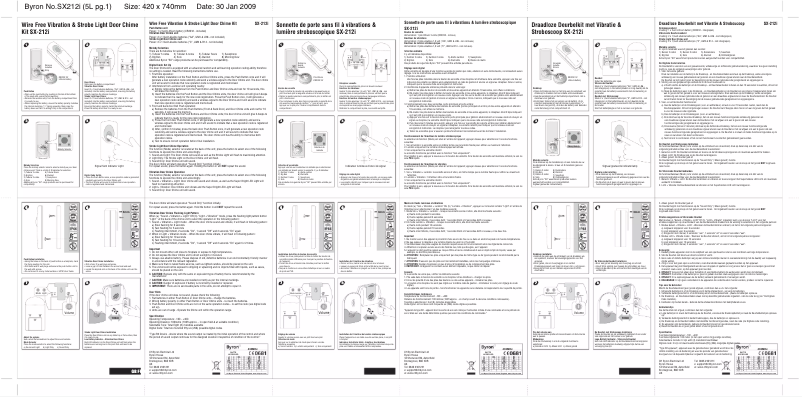 Imagen de la primera página del manual del dispositivo SX212I