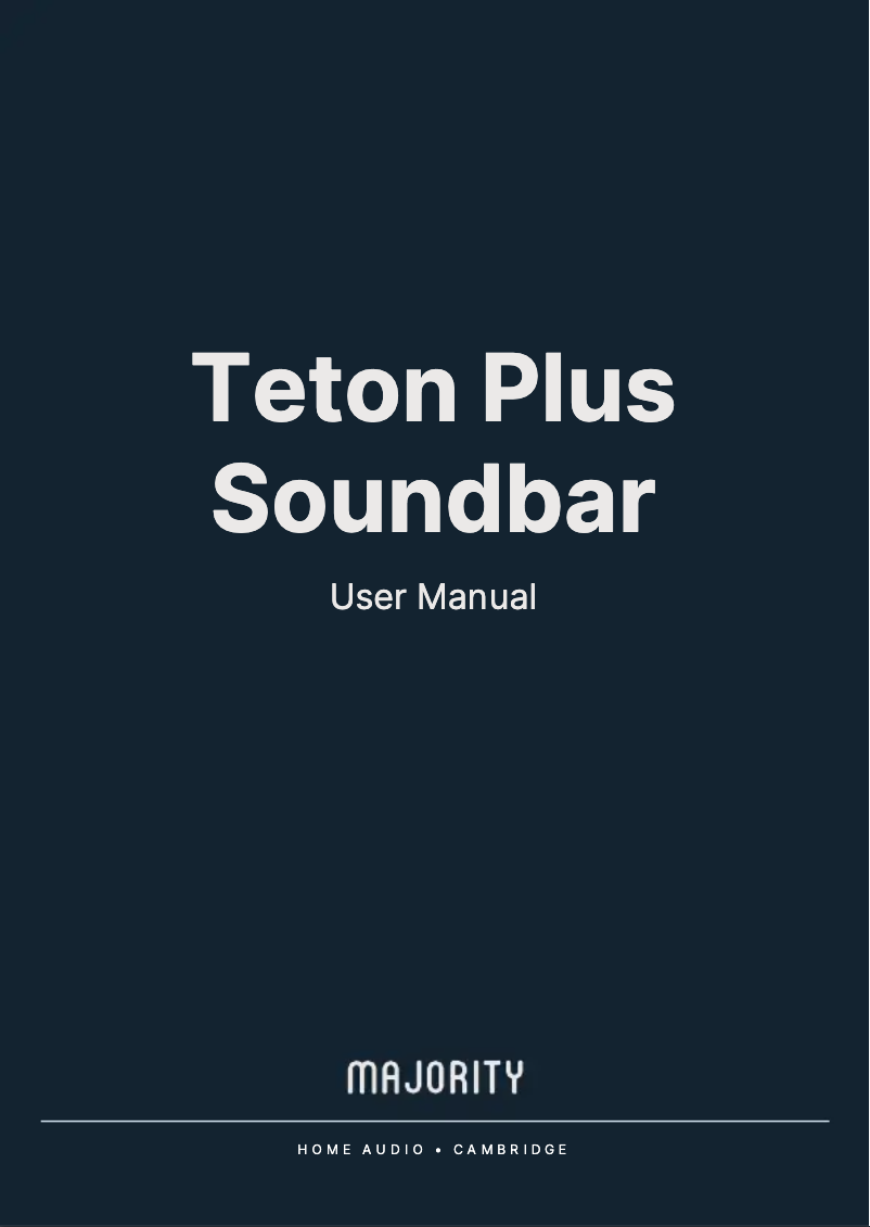 Imagen de la primera página del manual del dispositivo Teton Plus