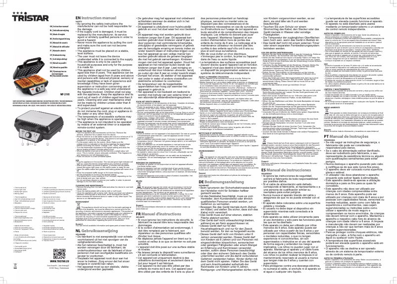 Imagen de la primera página del manual del dispositivo WF-2195