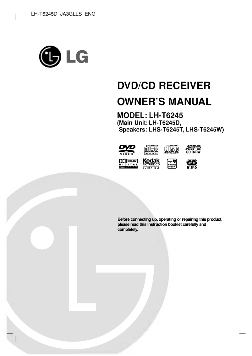 Página nº 1 - Manual de usuario LG LH-T6245D