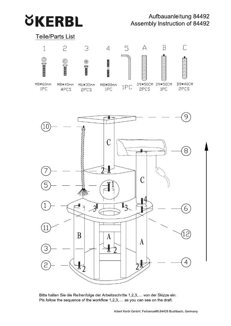 Página 1 del manual Manual de usuario Kerbl Zirkoon 84492