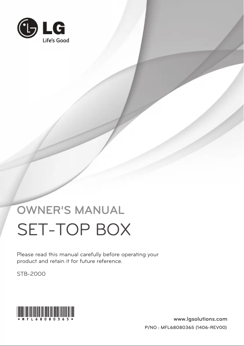 Imagen de la primera página del manual del dispositivo STB-2000