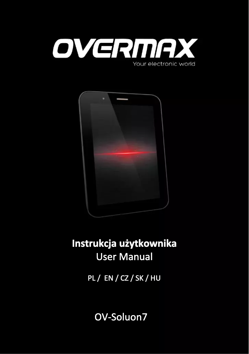 Página 1 del manual Manual de usuario Overmax Solution 7