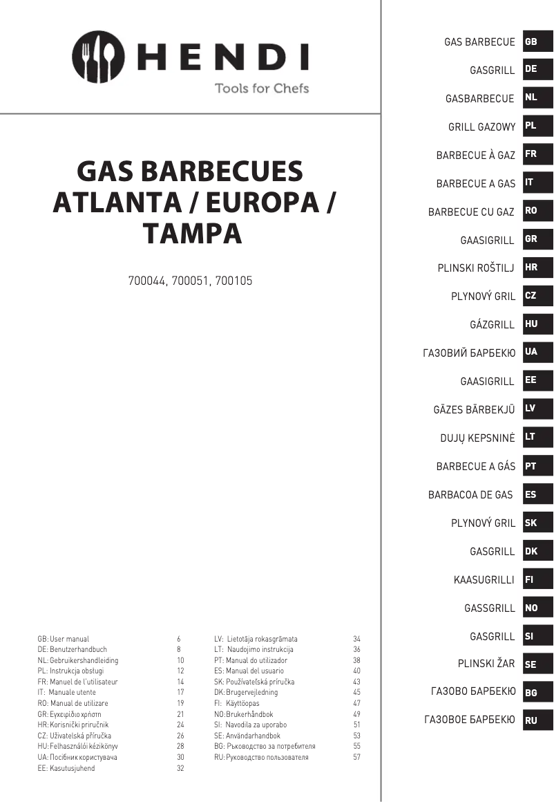 Página 1 del manual Manual de usuario Hendi 700051