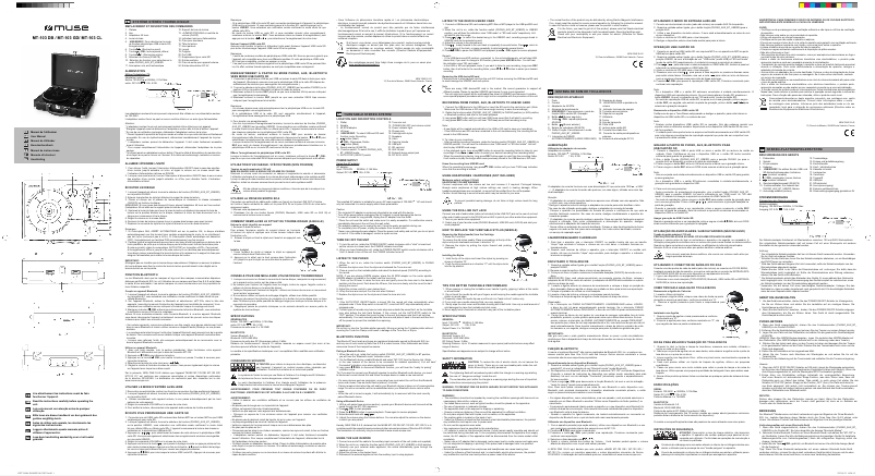 Imagen de la primera página del manual del dispositivo MT-103