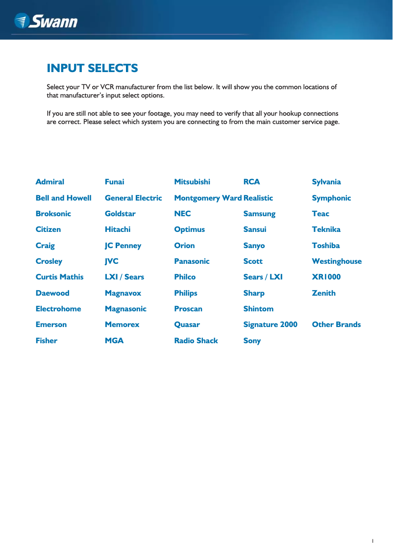 Página 1 del manual Manual de usuario Swann BlackKnight