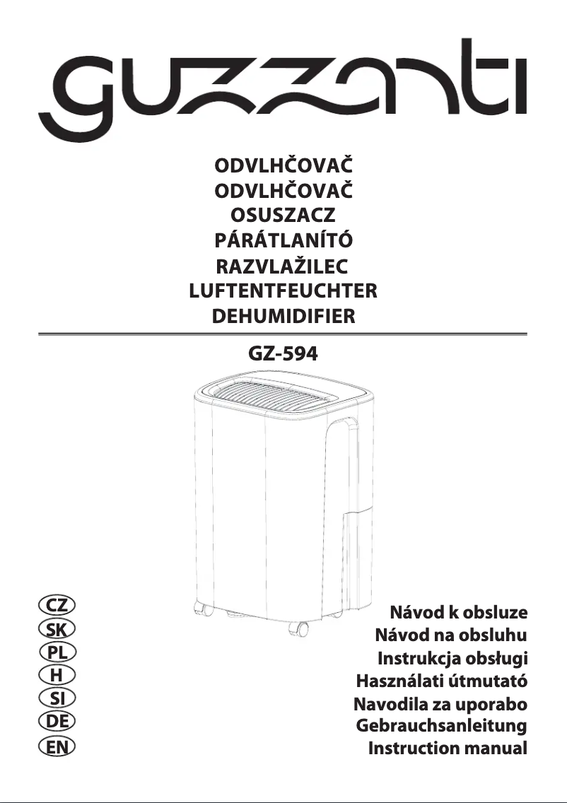 Página 1 del manual Manual de usuario Guzzanti GZ 594