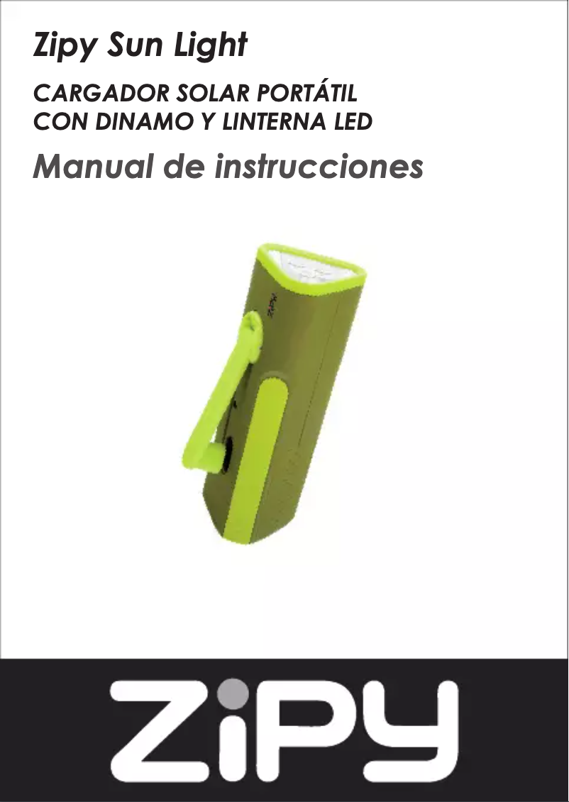 Página 1 del manual Manual de usuario Zipy Sun Light