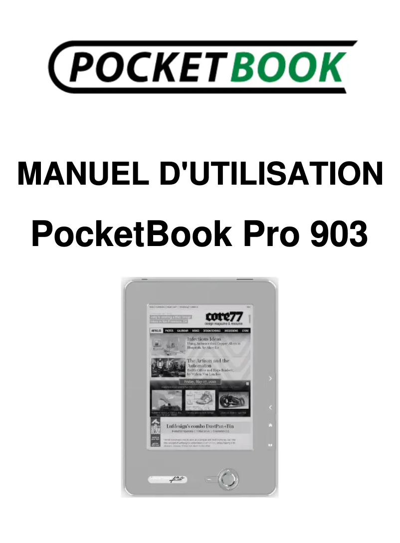 Página 1 del manual Manual de usuario PocketBook Pro 903