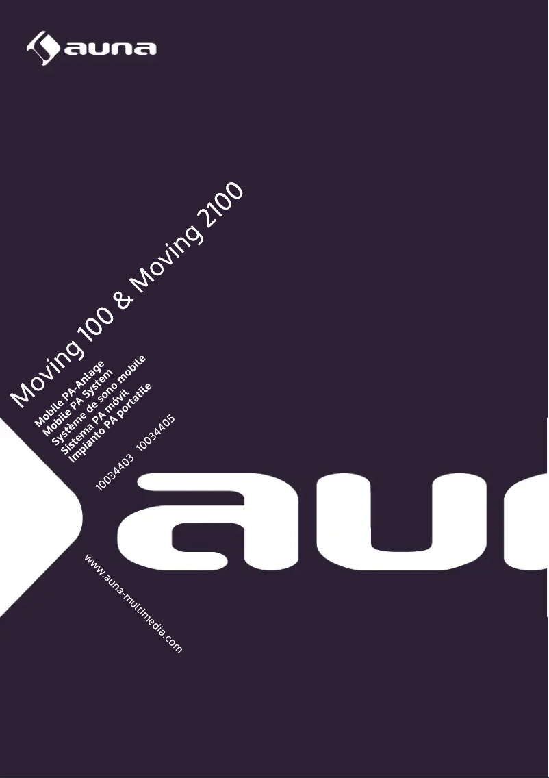 Página 1 del manual Manual de usuario Auna Moving 2100