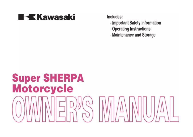 Imagen de la primera página del manual del dispositivo Super Sherpa (2008)