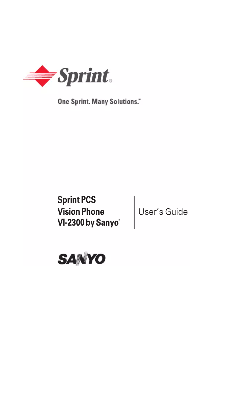 Página 1 del manual Manual de usuario Sanyo VI-2300