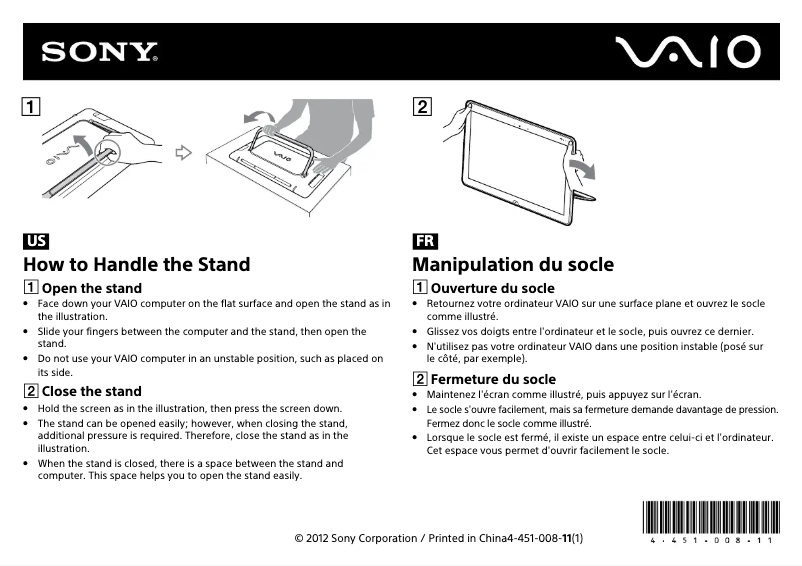 Página 1 del manual Manual de usuario Sony Vaio SVJ20237CXB