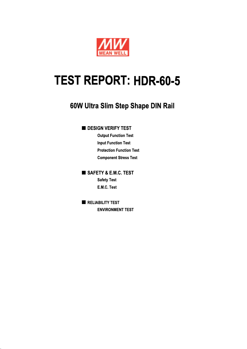 Página 1 del manual Manual de usuario Mean Well HDR-60-5