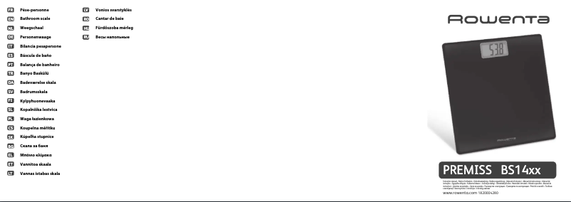 Imagen de la primera página del manual del dispositivo Premiss BS1400