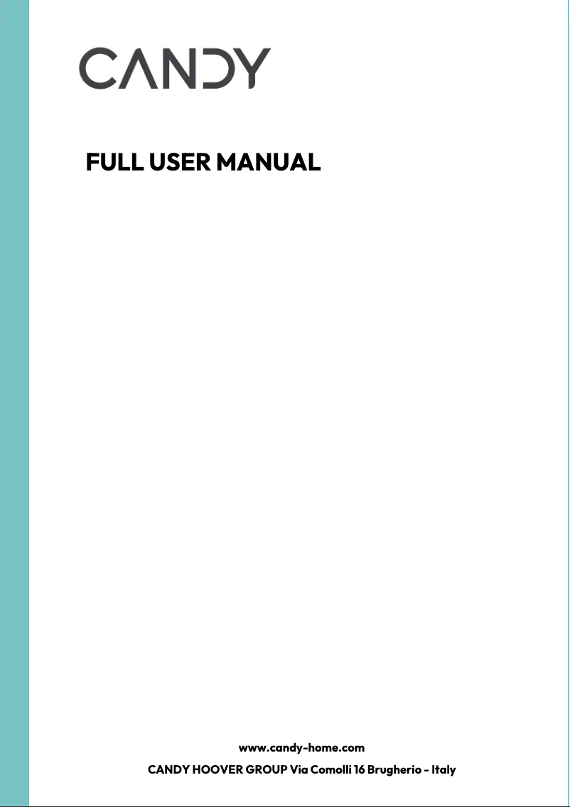 Página 1 del manual Manual de usuario Candy CA6 N3T1HTB