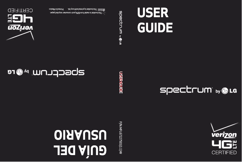Imagen de la primera página del manual del dispositivo Spectrum