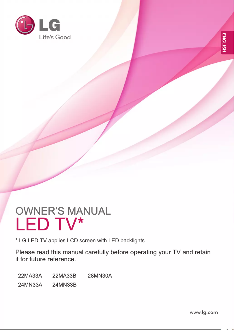 Página nº 1 - Manual de usuario LG 22MA33B