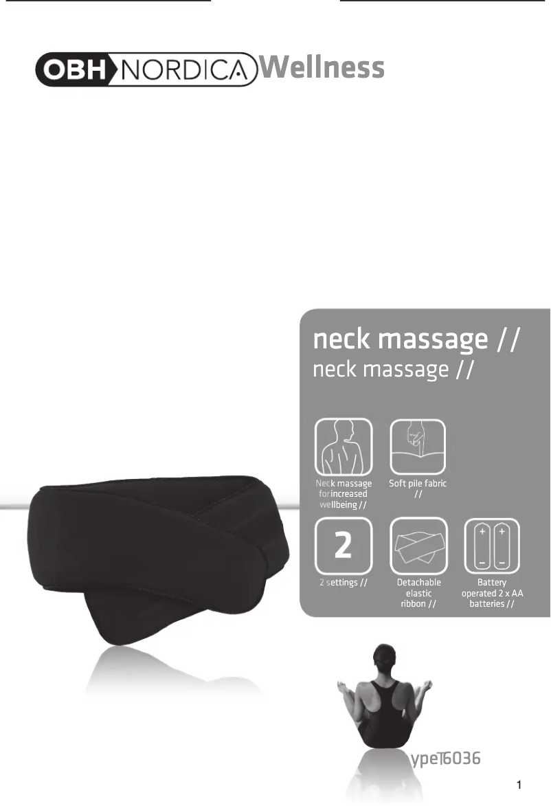 Imagen de la primera página del manual del dispositivo Neck Massage