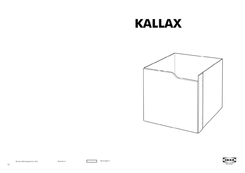 Página 1 del manual Manual de usuario Ikea KALLAX 204.967.35