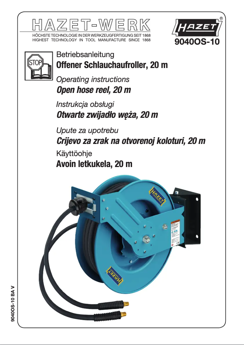 Página nº 1 - Manual de usuario Hazet 9040OS-10