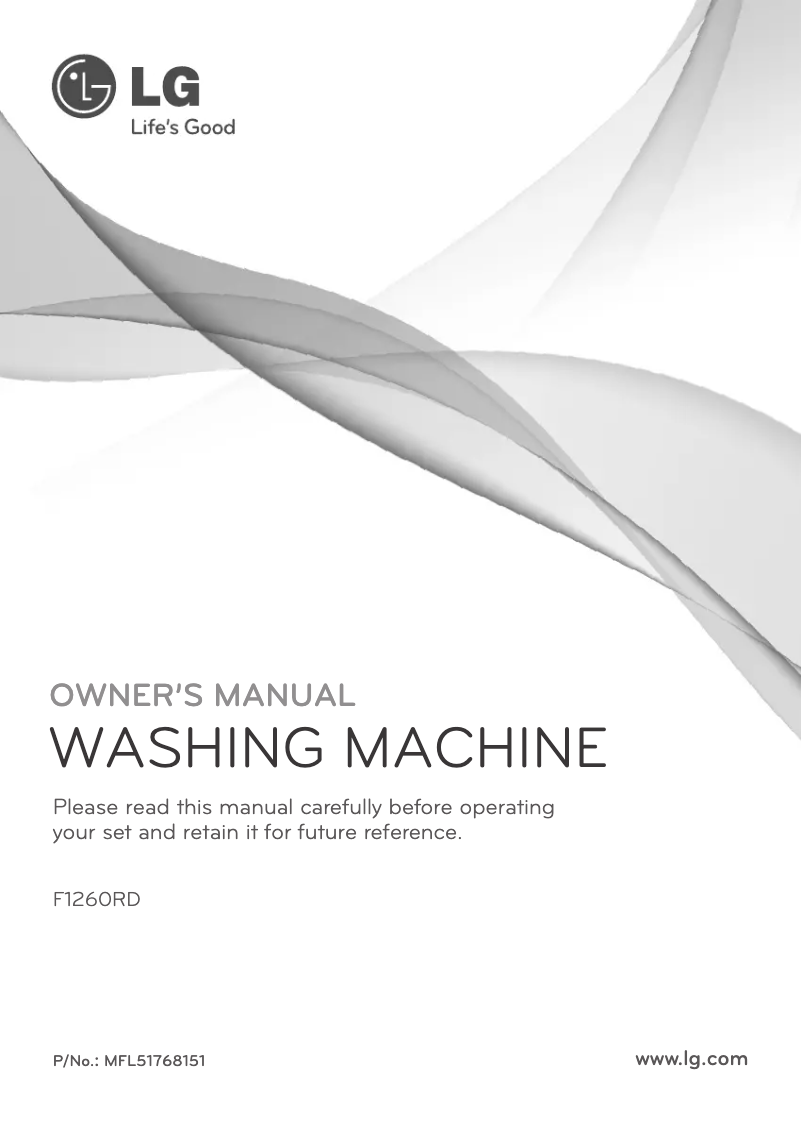 Página 1 del manual Manual de usuario LG F1261RD