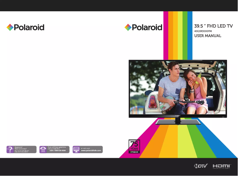 Imagen de la primera página del manual del dispositivo 40GSR3000FM