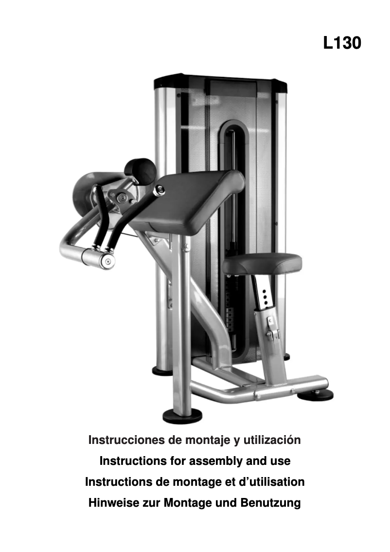 Imagen de la primera página del manual del dispositivo L130
