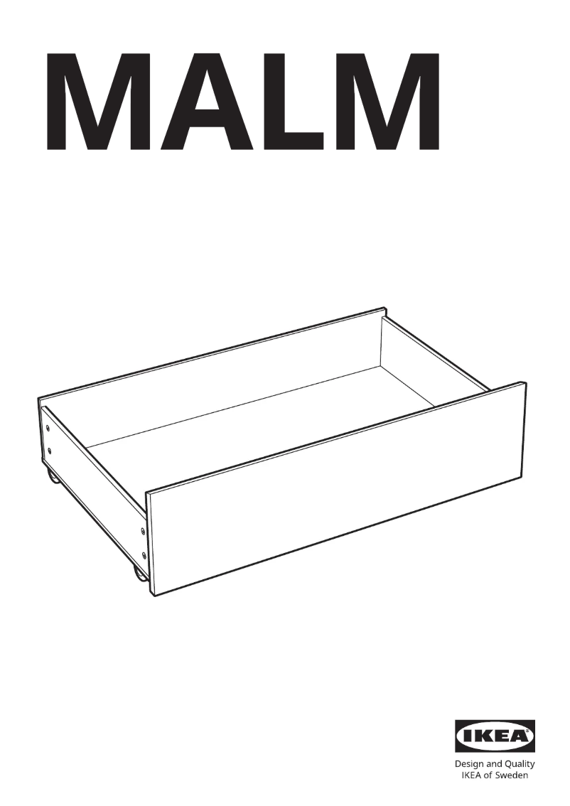 Página 1 del manual Manual de usuario Ikea MALM 902.618.37
