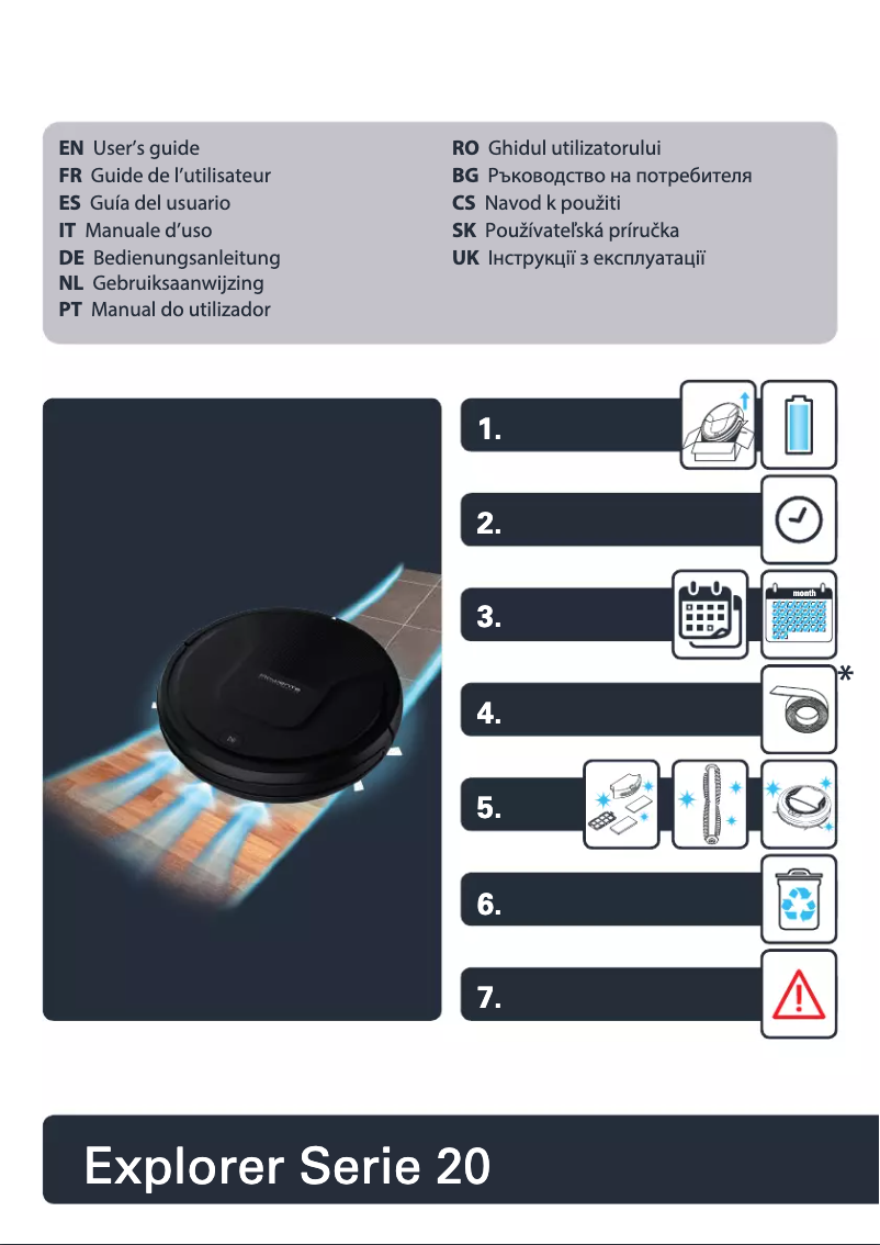 Imagen de la primera página del manual del dispositivo X-Plorer 20 RR6875