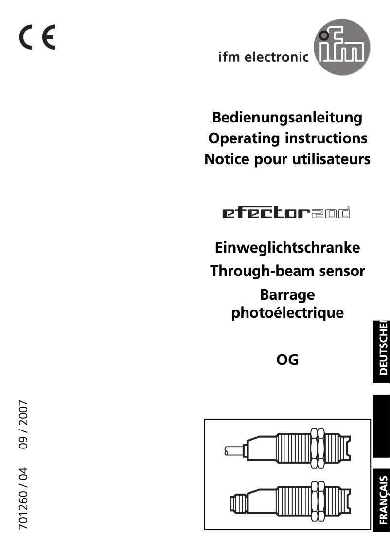Imagen de la primera página del manual del dispositivo OG0038