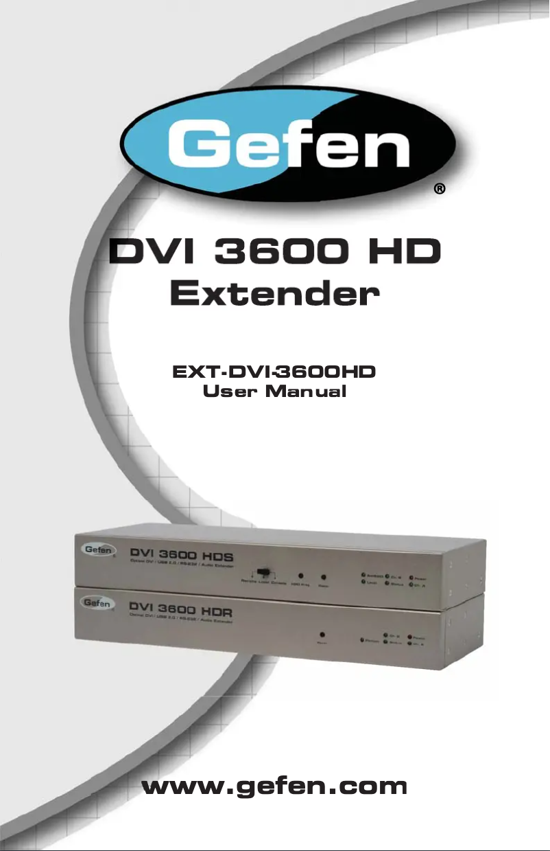 Imagen de la primera página del manual del dispositivo DVI 3600HD