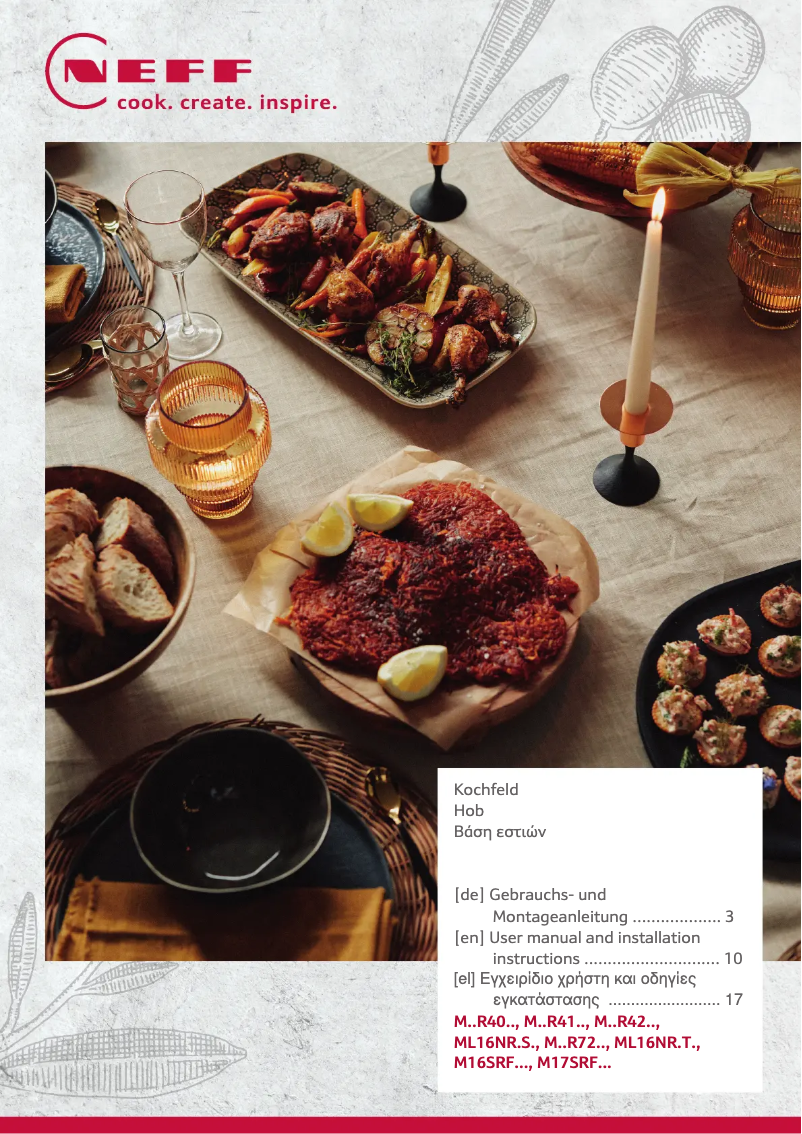 Página 1 del manual Manual de usuario Neff EDX442