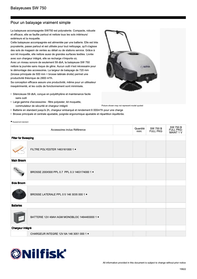 Imagen de la primera página del manual del dispositivo SW750