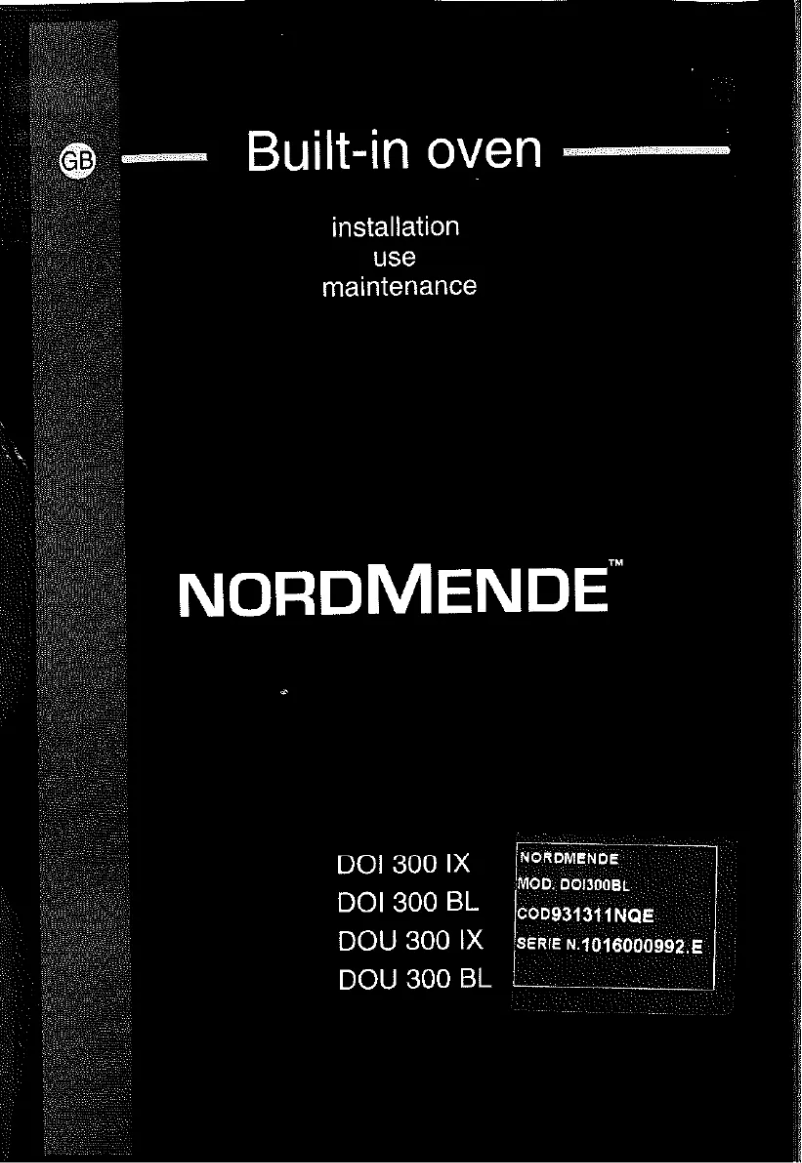 Página 1 del manual Manual de usuario Nordmende DOI 300