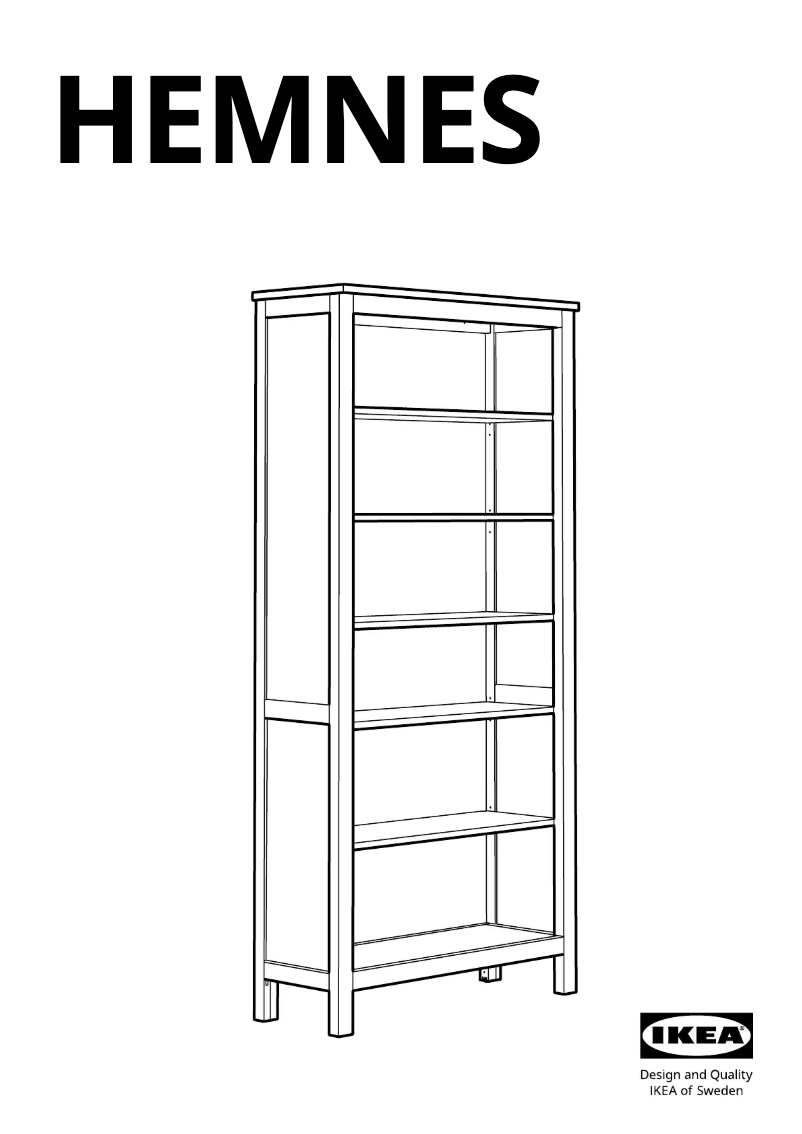 Imagen de la primera página del manual del dispositivo HEMNES 403.528.87