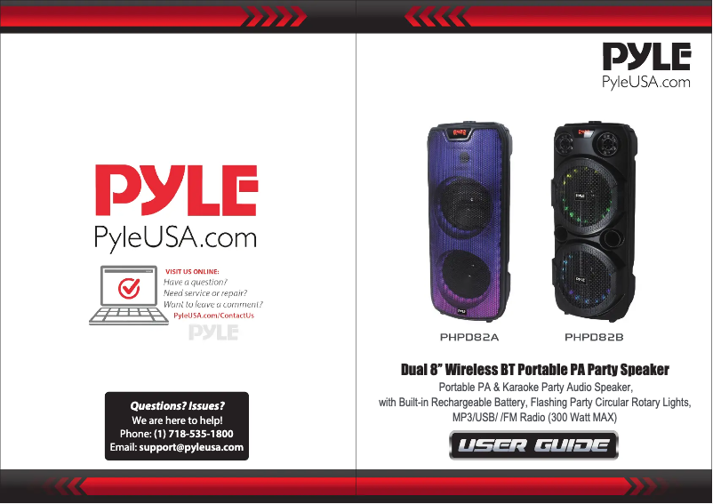 Imagen de la primera página del manual del dispositivo PHPD82B