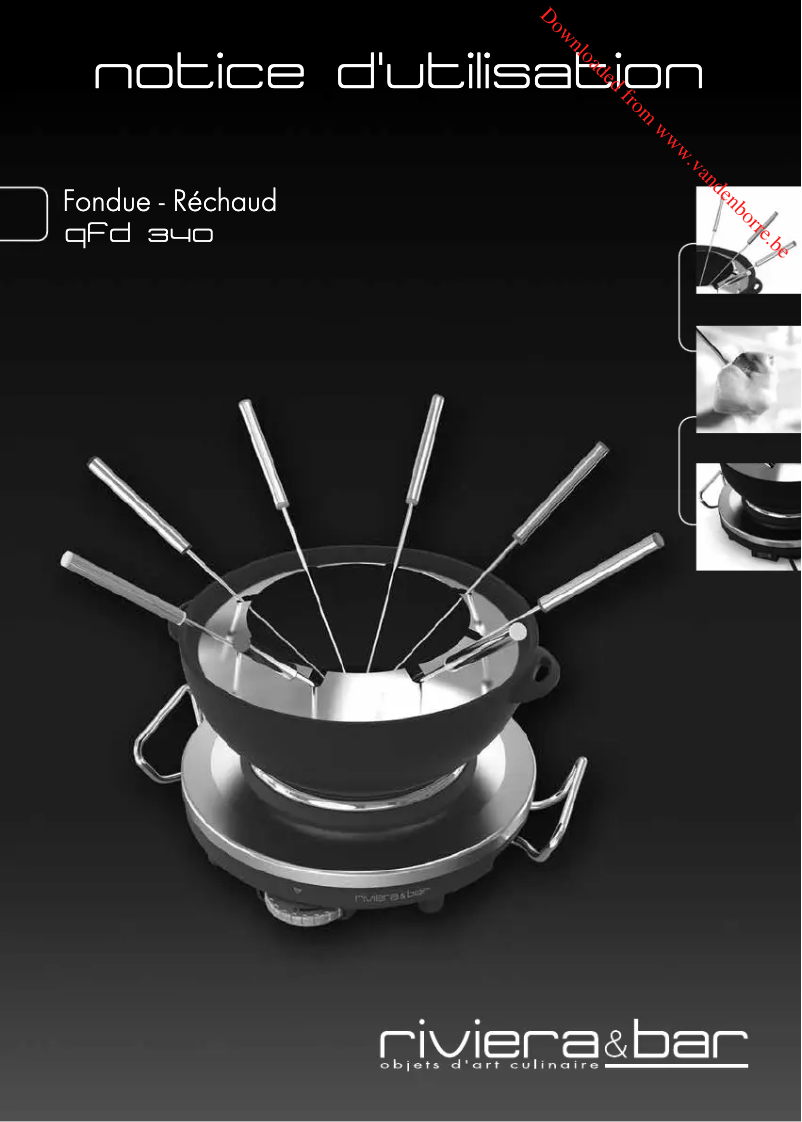 Imagen de la primera página del manual del dispositivo QFD340