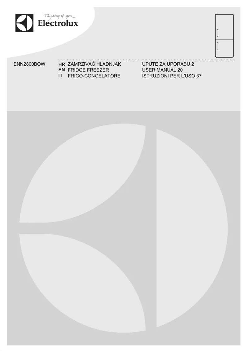 Página 1 del manual Manual de instrucciones Electrolux ENN2800BOW