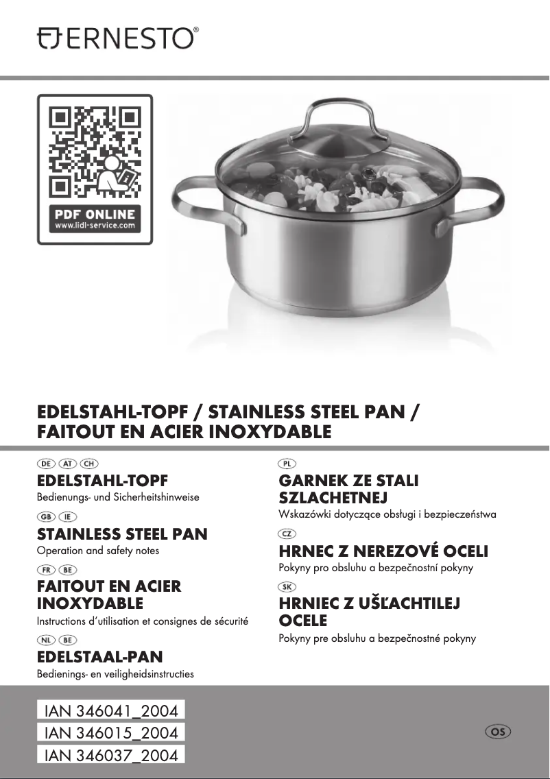 Imagen de la primera página del manual del dispositivo IAN 346037