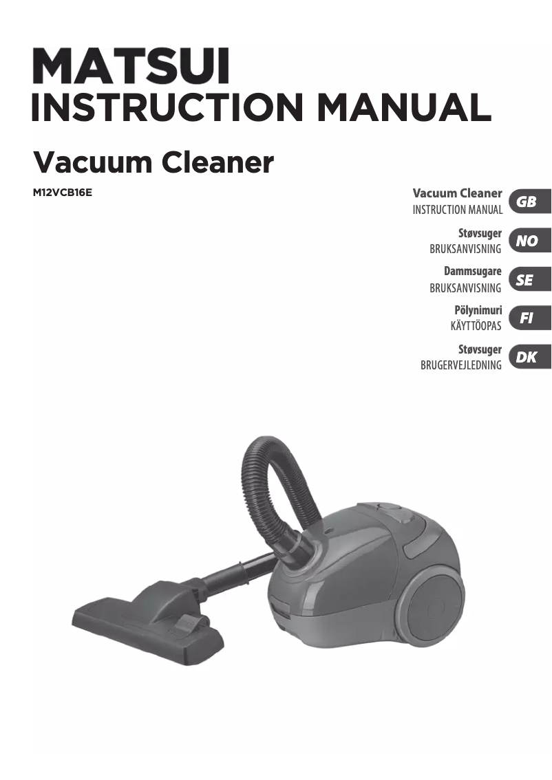 Imagen de la primera página del manual del dispositivo M12VCB16E