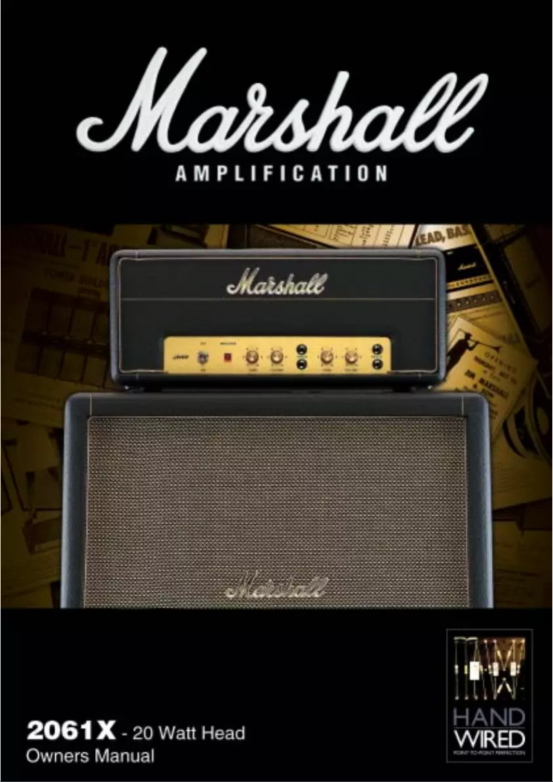 Página nº 1 - Manual de usuario Marshall 2061X