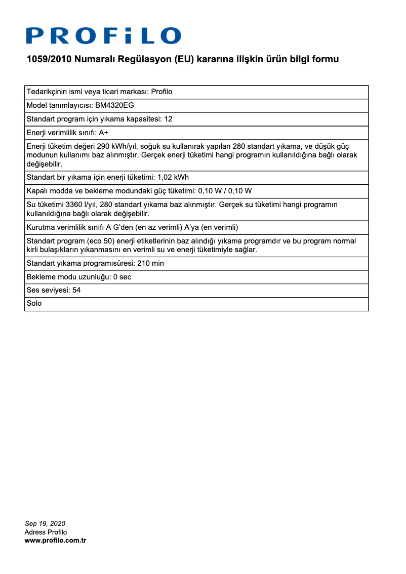 Imagen de la primera página del manual del dispositivo BM4320EG