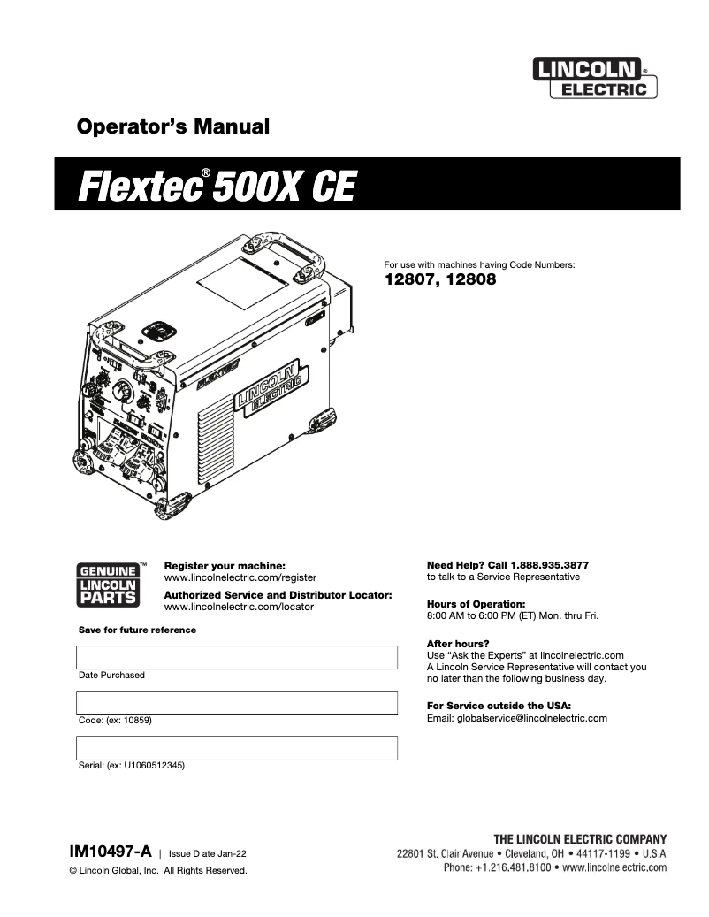 Imagen de la primera página del manual del dispositivo Flextec 500X CE