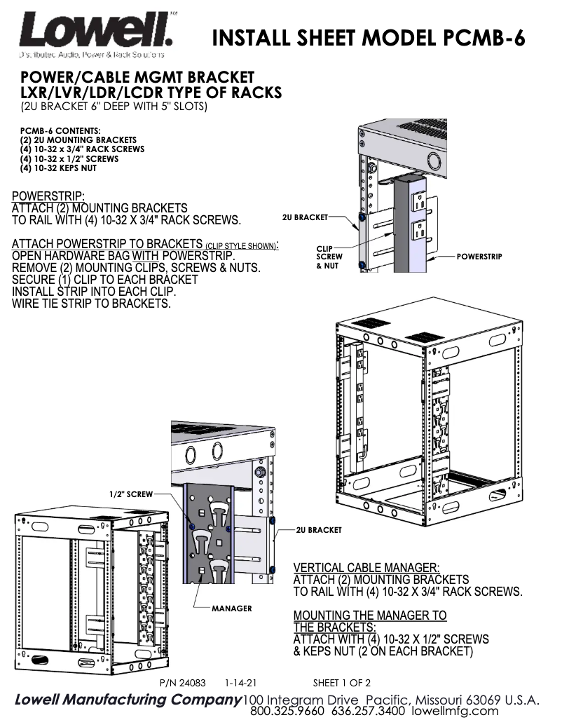 Imagen de la primera página del manual del dispositivo PCMB-6