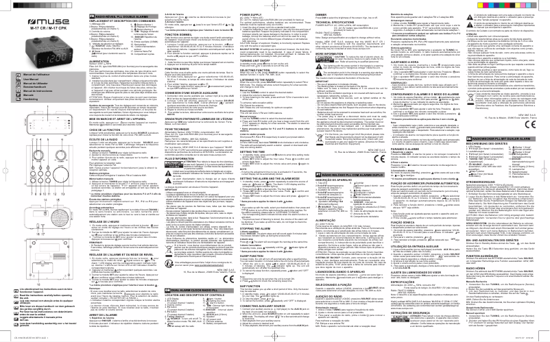 Imagen de la primera página del manual del dispositivo M-17 CPK