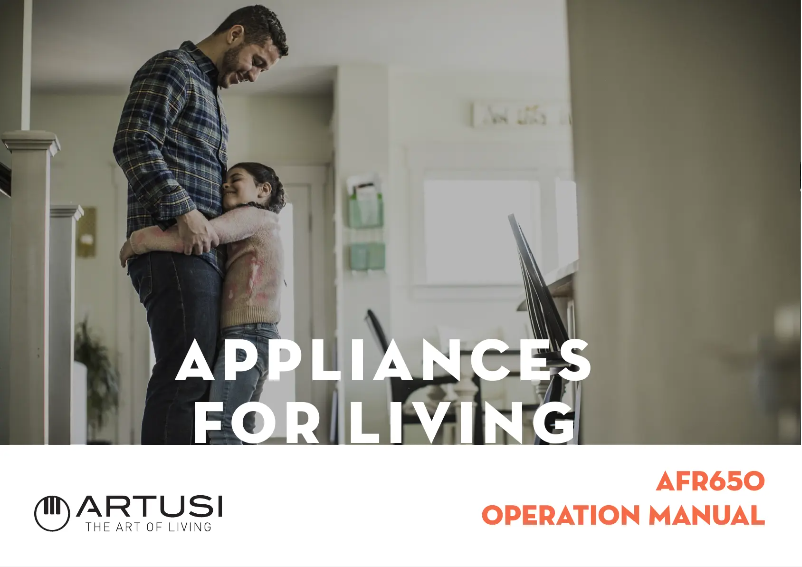 Página 1 del manual Manual de usuario Artusi AFR650W