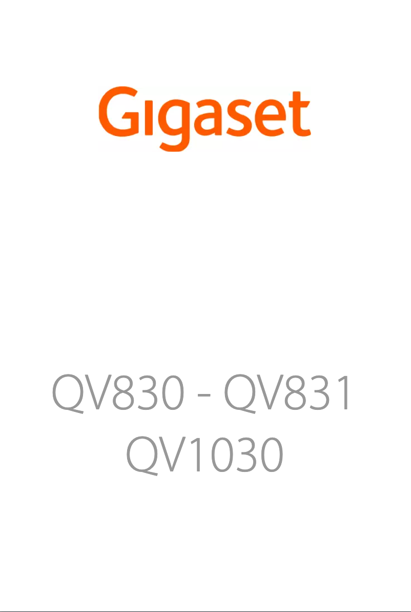Página nº 1 - Manual de usuario Gigaset QV831